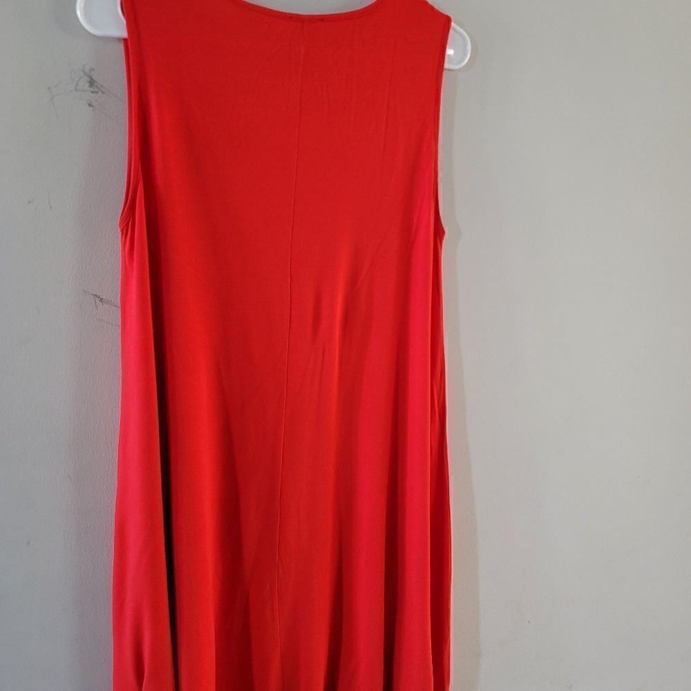 asos Petite Red Casual Midi Dress - Picture 11 of 15